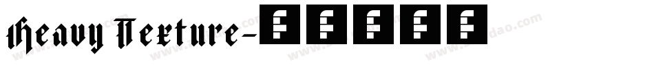 Heavy Texture字体转换
